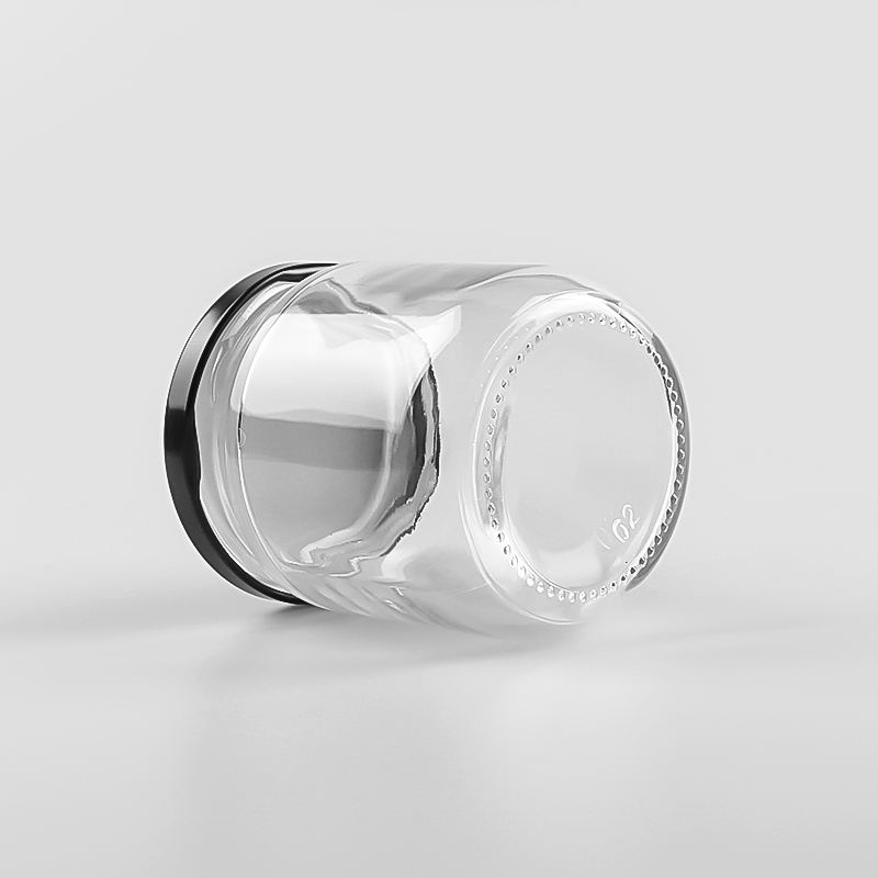 195ml 200ml 250g 7oz Jam Guacamole Peanut Butter Packaging Round Glass Jar With 63mm Screw Lid