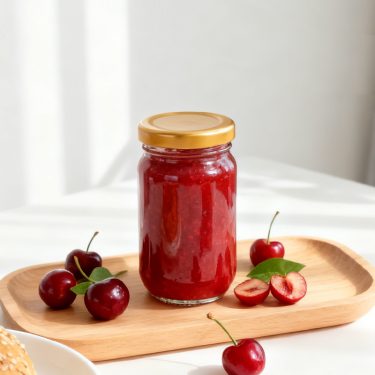 Wholesale empty 235ml 8oz glass jam honey jars with airtight metal lids