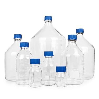 25ml 50ml 100ml 250ml 500ml 1L 2L 3L 5L 10L High Borosilicate Clear Laboratory Glass Chemical Reagent Bottle with Measurements