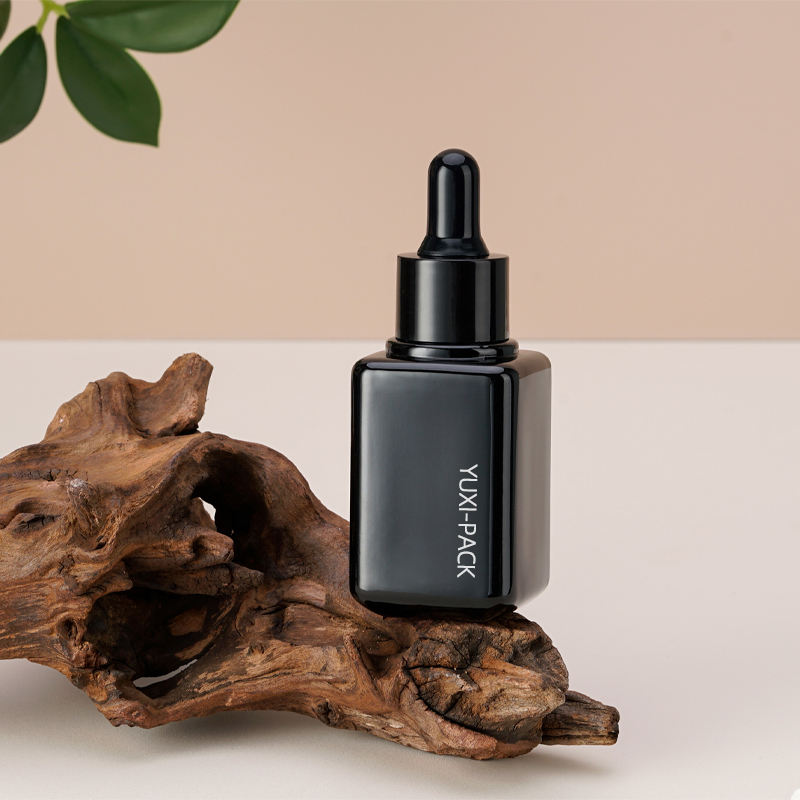 Wholesale Products Sale 30ml Cosmetic Container Botellas De Vidrio Hair Serum Bottle Eye Square Glass Dropper Bottle