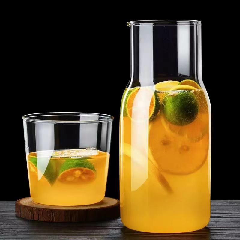 550ml Water Cup Set Water Carafe High Borosilicate Glass Bottle