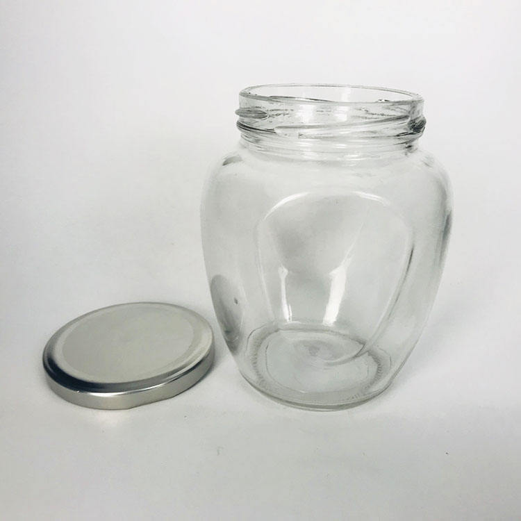 High Quality 450 ml New Shape Empty Glass Honey Jar for Canning honey