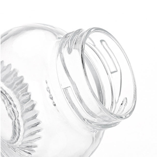 Linlang New Lantern Shape 75ml Thicken Glass Edible Bird’s Nest Bottles Empty Honey Jam Flower Gum Glass Jars