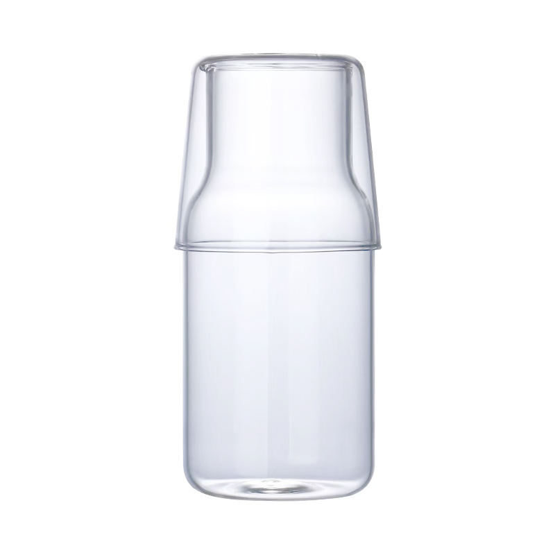 550ml Water Cup Set Water Carafe High Borosilicate Glass Bottle