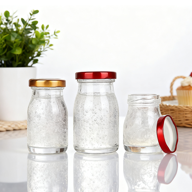 Wholesale food grade empty bird nest drink glass bottle with airtight lid 50ml 75ml 120ml