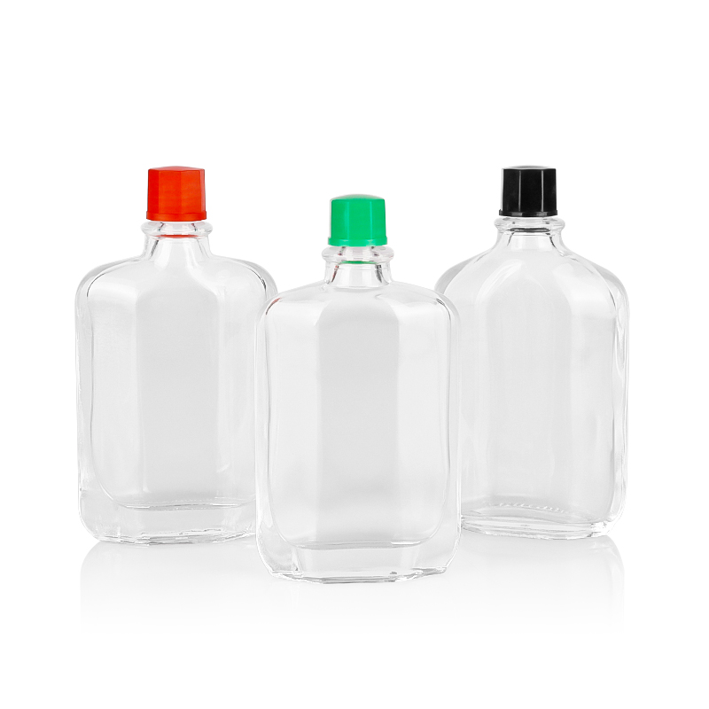 20ml 25ml 30ml 50ml Flat glass essential oil bottle safflower oil bottle glass medication bottle for sale