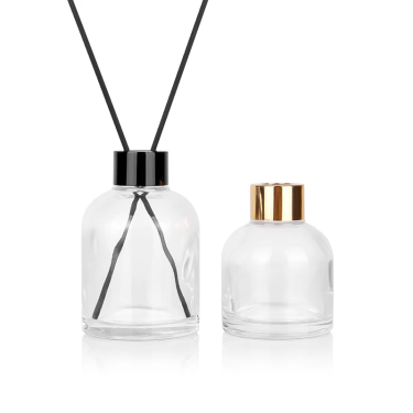 In stock flameless aroma diffuser glass bottles 100ml 150ml transparent high quatity Ins style aroma glass bottles