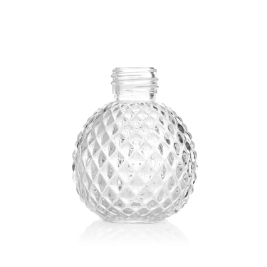 Creative diamond embossing spherical transparent glass aroma bottle home decoration item