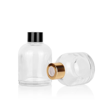 In stock flameless aroma diffuser glass bottles 100ml 150ml transparent high quatity Ins style aroma glass bottles