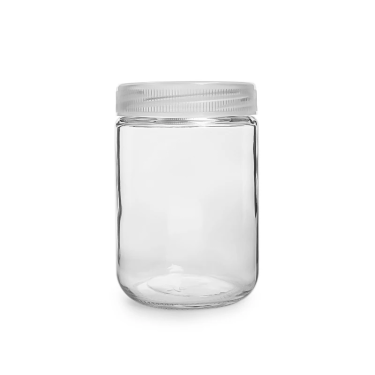 Wholesale 240ml 350ml 500ml 650ml Clear Round Tissue Culture Plant Glass Bottle with Screw Cap for Agriculture Screen Printed