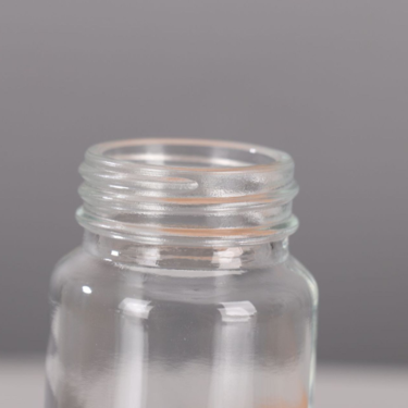 Small empty juice bottle glass capsule bottle 60ml 2oz cordyceps bottle with plastic screw cap