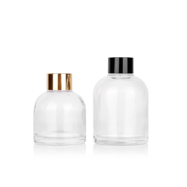 In stock flameless aroma diffuser glass bottles 100ml 150ml transparent high quatity Ins style aroma glass bottles