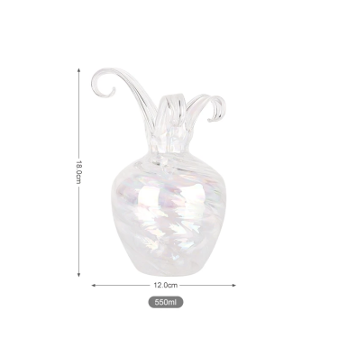 Factory wholesale creative colored small glass vases hand-blown luxury indoor decorative glass ornaments