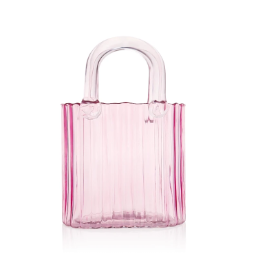Creative Nordic-style Customized Color Handbag-shaped Hydroponic Glass Flower Vase