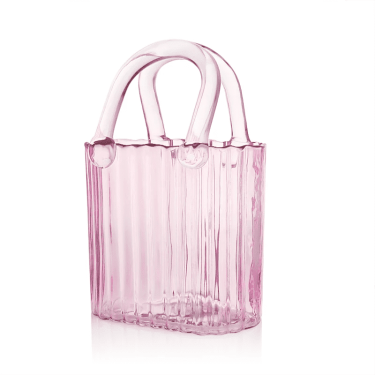 Creative Nordic-style Customized Color Handbag-shaped Hydroponic Glass Flower Vase