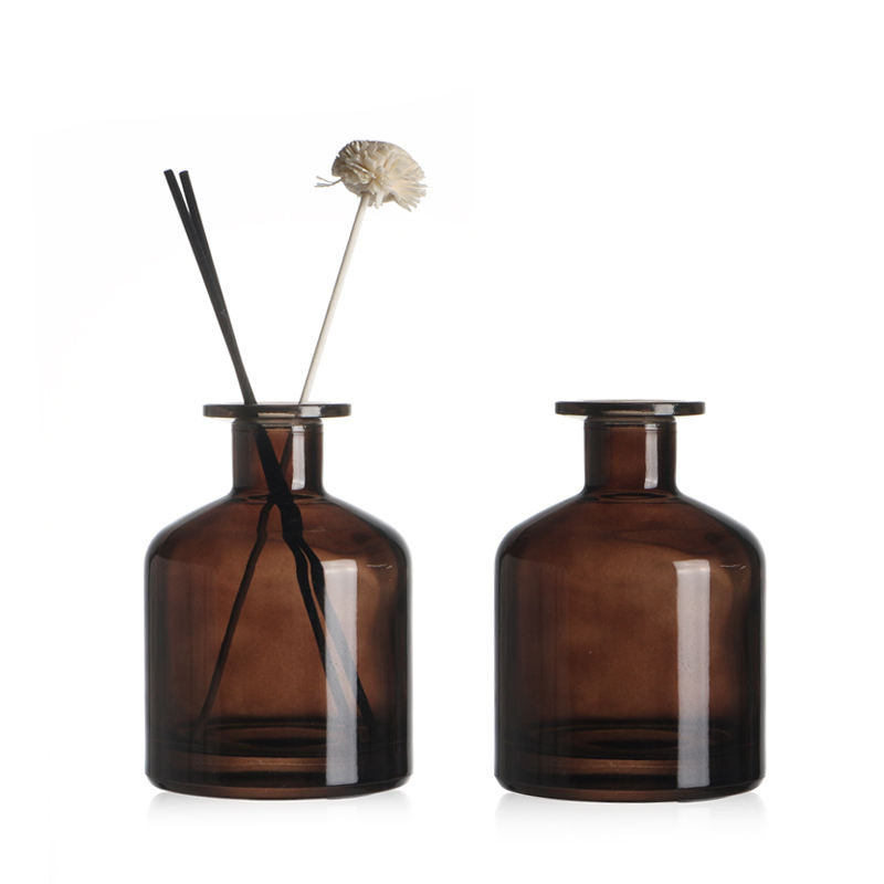 200ml Round Glass Reed Diffuser Bottle with Color Printing - Multi-Use for Home Deco, Christmas Candle Stand & Flower Vase