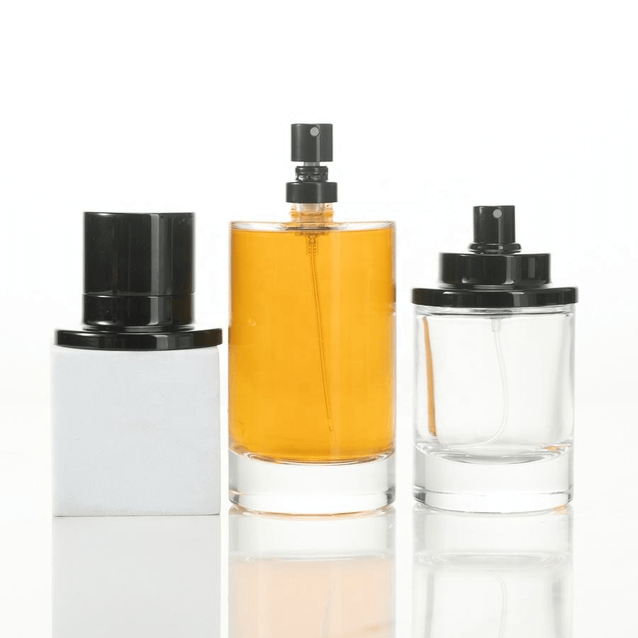 Elegant Cylinder Glass Perfume Bottle 30ml 50ml 100ml Refillable Perfume Container