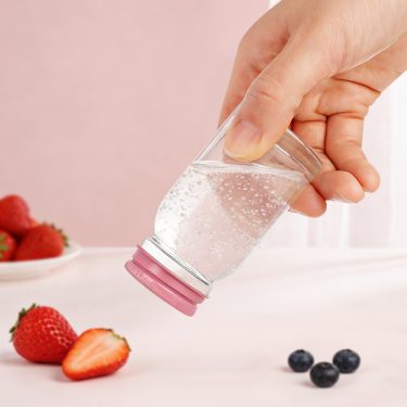 Bird nest beverage packing transparent glass jar with metal screw lid 45ml 60ml 85ml 110ml 160ml