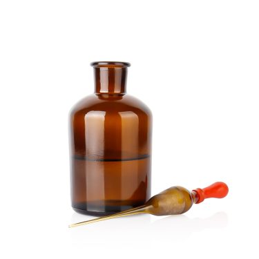 Laboratory brown glass dropper bottle empty rubber dropper bottle wholesale