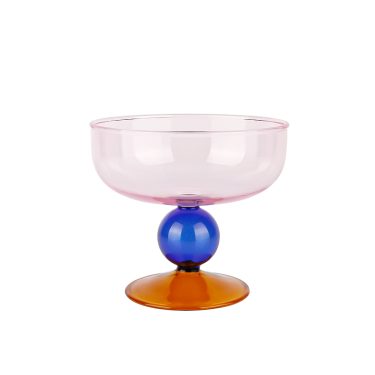 Bulk colorful glass ice cream cup dessert glass cup ice cream bowl