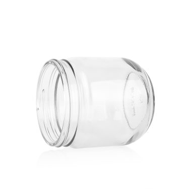 335ml 485ml 11oz 16oz Bulk round glass honey storage jar with plastic screw lid