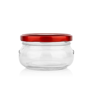 80ml 100ml 150ml 200ml High quality caviar edible bird’s nest glass jar with metal lid