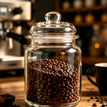 Large Clear Glass Storage Jar with Lid Airtight Kitchen Container for Candy Cookies Coffee Tea Dry Food Storage