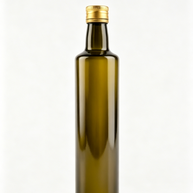 Amber Glass Olive Oil Bottle Food Grade Dark Glass Oil Dispenser Leakproof Pour Spout Reusable Liquid Condiment Container