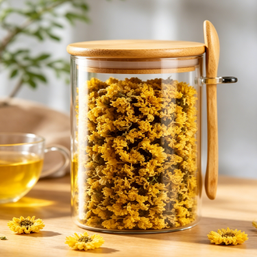 Premium Glass Food Storage Jar with Bamboo Lid Airtight Kitchen Container for Coffee Tea Snacks Candy Dry Food Storage