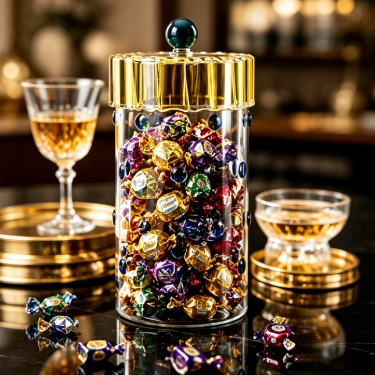 Luxury Decorative Glass Food Jar Modern Airtight Candy Cookie Storage Container for Kitchen Home Decoration