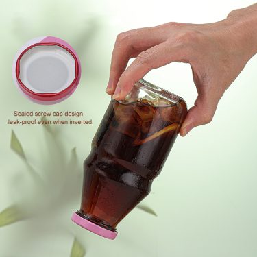 Wholesale glass apple orange juice bottle with sealed lid 200ml 275ml 350ml 500ml