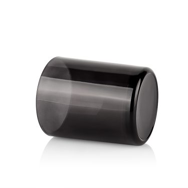 220ml 320ml custom black glass candle container candle jar with lid wholesale