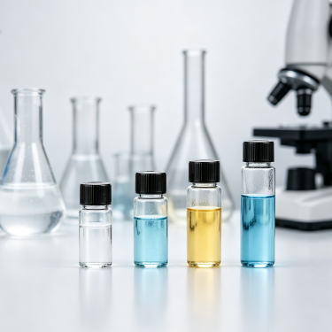 High Borosilicate Glass Sample Bottle Clear Screw Neck Laboratory Storage Bottle Mini Reagent Bottle for Liquid Powder Chemical Packaging