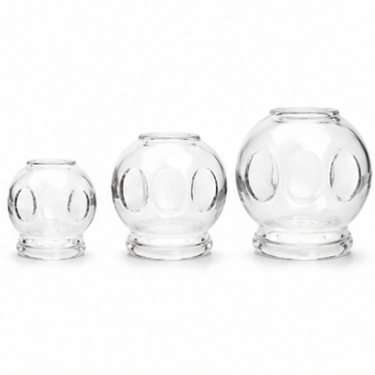 Glass Cupping Jar Vacuum Therapy Cup Set Thick Glass Body Massage Tool Home Spa Health Care Physical Therapy Pain Relief Relaxation Muscle Recovery Traditional Chinese Cupping Equipment