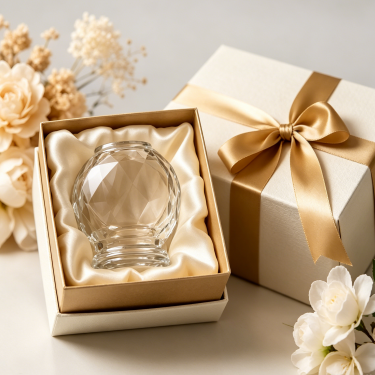 Premium Glass Cupping Jar Decorative Round Storage Container Clear Thick Wall Glass Vessel for Wellness Spa Display Use
