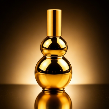 Luxury Gold Electroplated Glass Essential Oil Bottle Decorative Aromatherapy Serum Container Premium Cosmetic Packaging Bottle