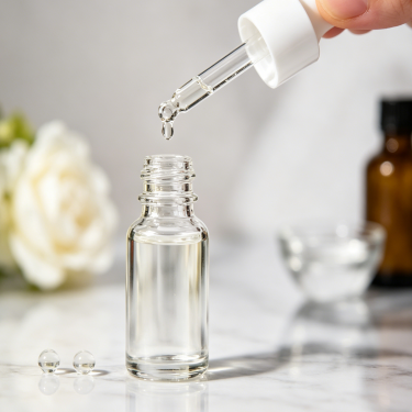 Clear Glass Essential Oil Dropper Bottle with Pipette Cosmetic Serum Bottle for Skincare Aromatherapy Packaging
