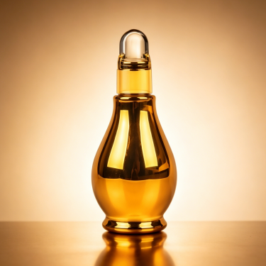 Luxury Amber Glass Essential Oil Bottle Refillable Aromatherapy Serum Container Decorative Cosmetic Packaging with Glass Stopper
