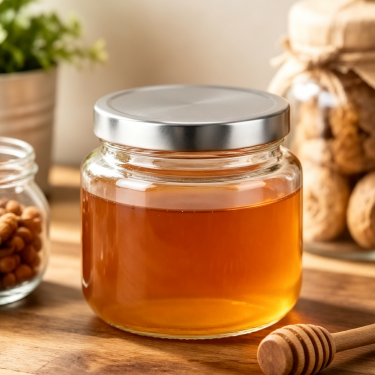 Premium 500ml Clear Glass Food Storage Jar With Silver Lid Wide Mouth Container For Kitchen Pantry Snacks And Preserves