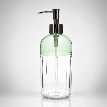 Luxury Gradient Glass Hand Soap Dispenser Bottle Refillable Bathroom Kitchen Lotion Pump Container Durable Home Decor