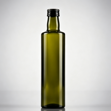 Premium Dark Green Glass Olive Oil Bottle Food Grade Oil Vinegar Storage Container Kitchen Packaging Bottle