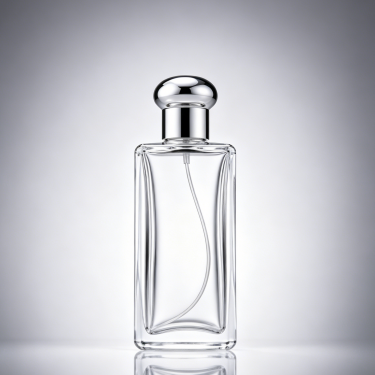 Elegant Clear Glass Perfume Bottle Luxury Refillable Fragrance Container Premium Cosmetic Packaging with Decorative Cap
