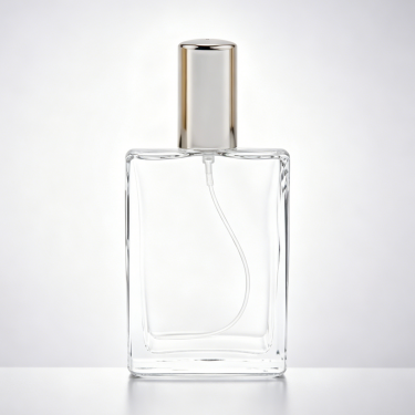 Luxury Clear Glass Perfume Bottle Square Refillable Fragrance Container Thick Bottom Elegant Spray Packaging For Premium Perfume