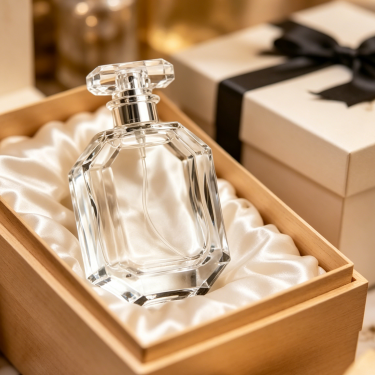 Luxury Clear Glass Perfume Bottle Refillable Fragrance Packaging Elegant Vintage Style Perfume Container for Premium Brand Collection