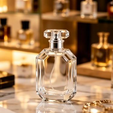 Luxury Clear Glass Perfume Bottle Refillable Fragrance Packaging Elegant Vintage Style Perfume Container for Premium Brand Collection
