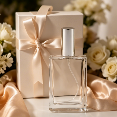 Luxury Clear Glass Perfume Bottle Square Refillable Fragrance Container Thick Bottom Elegant Spray Packaging For Premium Perfume