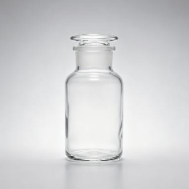 Clear Glass Reagent Bottle Laboratory Chemical Storage Container Ground Glass Stopper Sample Preservation Bottle Multiple Sizes Available