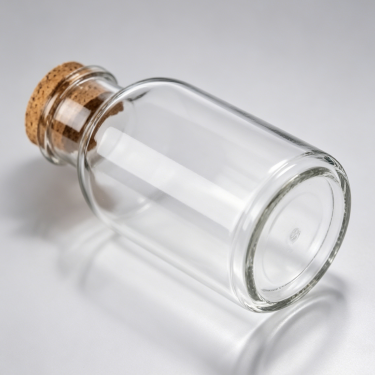 Clear Glass Reagent Bottle Cork Stopper Laboratory Chemical Storage Container Sample Preservation Bottle Multiple Capacities Available