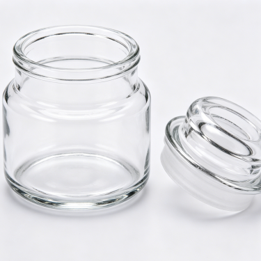 Clear Glass Storage Jar Wide Mouth Food Container Mini Candy Cookie Spice Storage Jar Kitchen Organizer