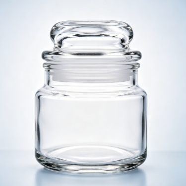 Clear Glass Storage Jar Wide Mouth Food Container Mini Candy Cookie Spice Storage Jar Kitchen Organizer